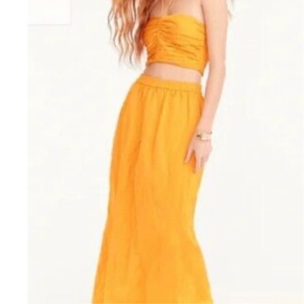 J.Crew collection NWT textured satin skirt set lined with pockets 2 piece set